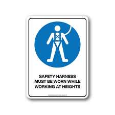 warning on working at height